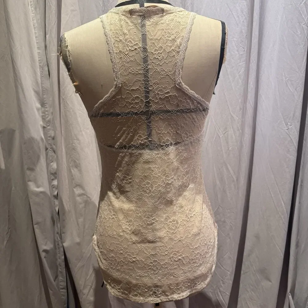 Miss Ferriday Stretch Lace Halter Cami M - Picture 4 of 6